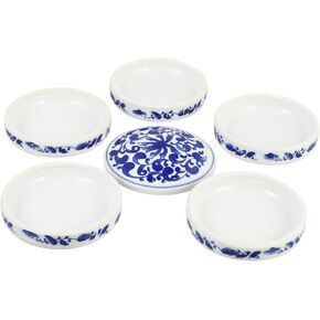 1Set Ceramic Color Mixing Palette Artist Pigment Tray for Watercolor Oil Painting Durable Easy to Clean Material for DIY