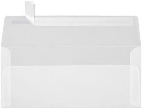 LUXPaper #10 Business Envelopes | Peel & Press | 4 1/8" x 9 1/2" | Natural | 30% Recycled | 80lb. Text | 50 Qty in Saudi Arabia