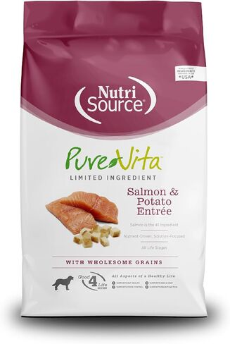 NutriSource Pure Vita Limited Ingredient Grain Free Dry Dog Food, Turkey and Sweet Potato, 12LB in Saudi Arabia