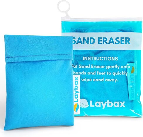 Eraser Sand - مزيل الرمال القابل لإعادة التعبئة للشاطئ مع حزام يدوي مرن للعائلات في إجازة ، وحجم كبير مع حقيبة ووزارة قابلة للاستمتاع ، 3 مكونات فقط in Kuwait
