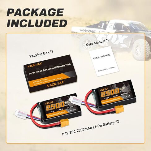 3S Lipo Battery 2500mAh 11.1V 80C High Discharge Rate Shorty Pack RC Batteries with XT60 Plug Fit for RC Airplane FPV Quadcopter Helicopter Drone and Racing RC Hobby Models 2500 High Capacity in Kuwait