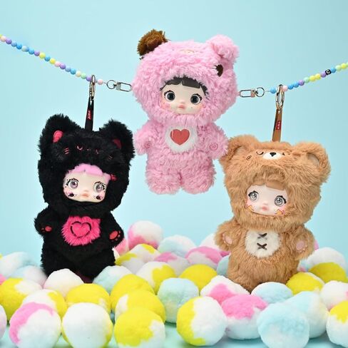 Blind Box Loveliness Never Ends Series Plush - 3 Expressions Adorable Mystery Plush Toys for Collectors - 7.1IN Random Surprise Doll with Unique Designs, 1PCS (Upgrade Packaging) in Kuwait