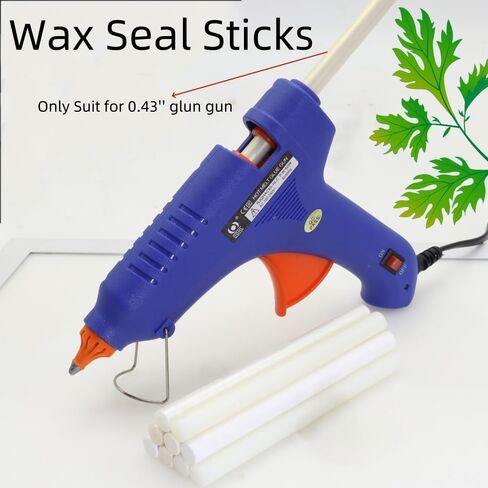 Blue Wax Seal Sticks -5 Color Glue Gun Sealing Wax Sticks for Wax Seal Stamp - Perfect for Wedding Invitations, Cards Envelopes, Snail Mails, Wine Packages Pack of 10 (10, Blue) in Saudi Arabia