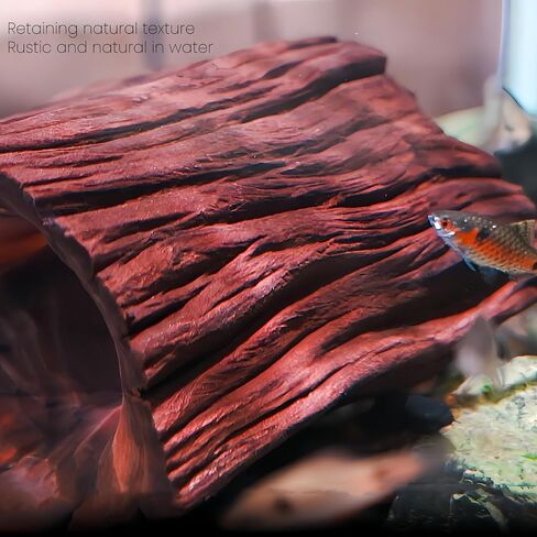 Natural Wood Aquarium Cave Betta Fish Hideout for Aquarium Fish Tank Decorations-Reptile Hide-Snake Hide-Cave for Cichlids Habitat Shelter for Crayfish Shrimp and Other Aquatic Pets 6.1-9.8" in Saudi Arabia