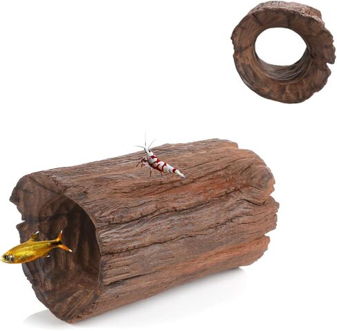 Natural Wood Aquarium Cave Betta Fish Hideout for Aquarium Fish Tank Decorations-Reptile Hide-Snake Hide-Cave for Cichlids Habitat Shelter for Crayfish Shrimp and Other Aquatic Pets 6.1-9.8" in Saudi Arabia