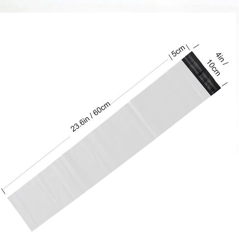Long Poly Mailers Inch 20 Pack Envelopes Bag for Unique Items, Self Sealing Waterproof Mailing Shipping Bags Double Layer 5MIL Thickened (4X25 Inches - 20 Pack) in Kuwait