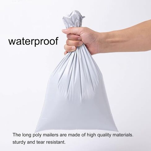 Long Poly Mailers Inch 20 Pack Envelopes Bag for Unique Items, Self Sealing Waterproof Mailing Shipping Bags Double Layer 5MIL Thickened (4X25 Inches - 20 Pack) in Kuwait