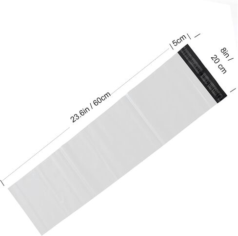 Long Poly Mailers Inch 20 Pack Envelopes Bag for Unique Items, Self Sealing Waterproof Mailing Shipping Bags Double Layer 5MIL Thickened (4X25 Inches - 20 Pack) in Kuwait