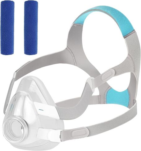 مجموعة بديلة لجهاز AirFit F20، تتضمن وسادة وأغطية رأس وإطار ومشابك وأغطية أشرطة وختم موثوق ومستلزمات بديلة مناسبة تمامًا (متوسطة) in Kuwait