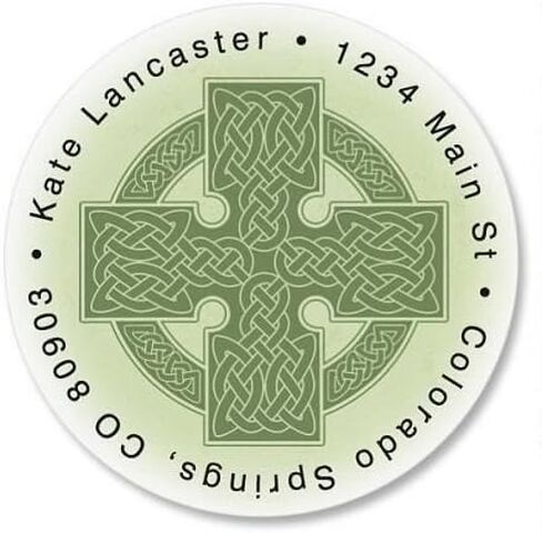 Personalized Shamrocks St. Patrick's Day Address Labels - Set of 144 Self-Adhesive, Flat-Sheet Irish Labels in Saudi Arabia