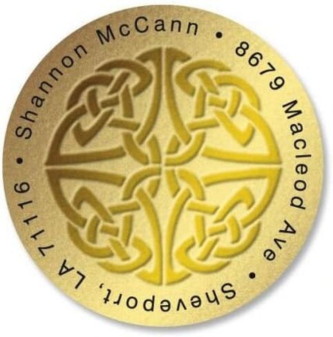 Personalized Shamrocks St. Patrick's Day Address Labels - Set of 144 Self-Adhesive, Flat-Sheet Irish Labels in Saudi Arabia