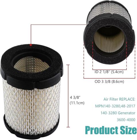 140-3280 Air Filter for Compatible with Onan Micro Quiet Generator Air Filter 3600 4000 48-2017 in Kuwait