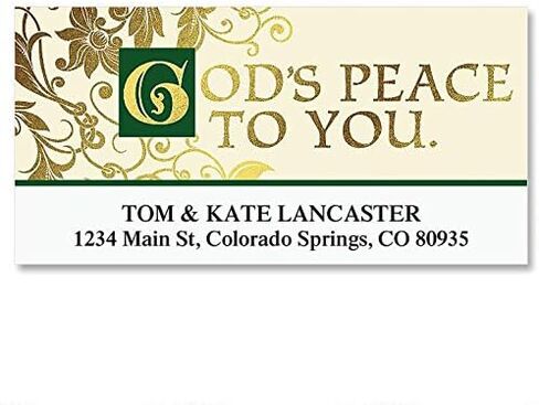Personalized Shamrocks St. Patrick's Day Address Labels - Set of 144 Self-Adhesive, Flat-Sheet Irish Labels in Saudi Arabia