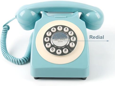 هاتف ريترو سلكي، هواتف TelPal القديمة القديمة، هواتف أرضية كلاسيكية عتيقة من ثلاثينيات القرن العشرين لديكور المنزل والمكتب، هاتف فندقي مبتكر مع إعادة الاتصال in Kuwait