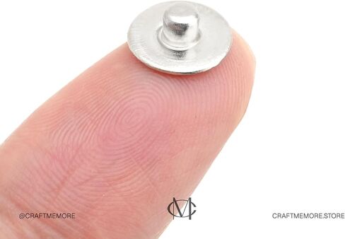 CRAFTMEMORE Solid Brass Jean Rivets, 3/8 Inch, 50 Sets, Washable Denim Fasteners Nipple Rivets in Saudi Arabia