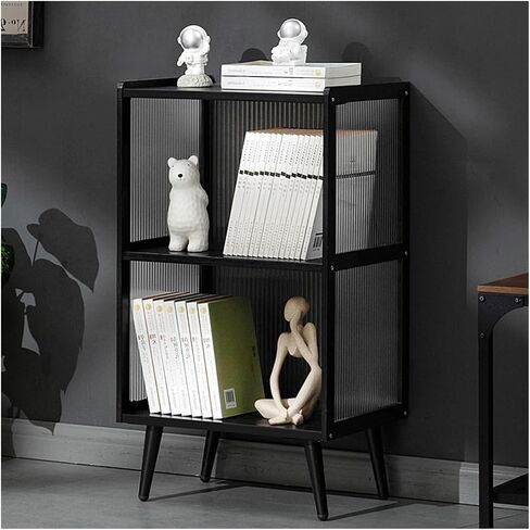 Small Bookshelf Bookshelf Floor Bookcase Household Storage Rack Living Room Multi-Layer Storage Cabinet Simple for Office, Living Room(S) in Saudi Arabia