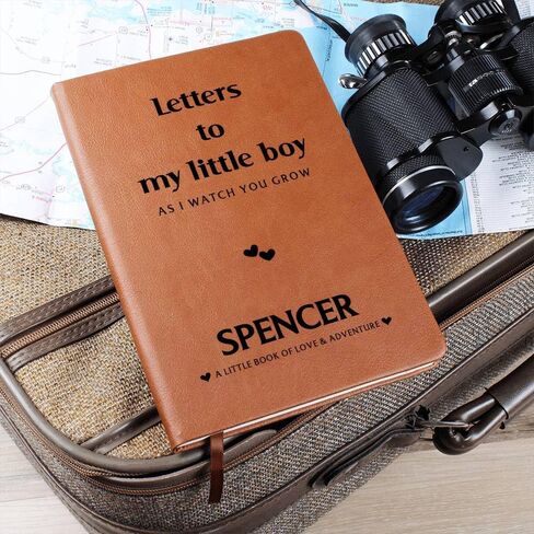 FG Family Gift Mall To My Little Boy Journal with Personalized Name Leather Notebook Journal for Son, Grandson, Boy Mom, Mother Son Journal, Letters To My Son Journal, Happy Birthday Son, Gift For Son from Dad in Saudi Arabia