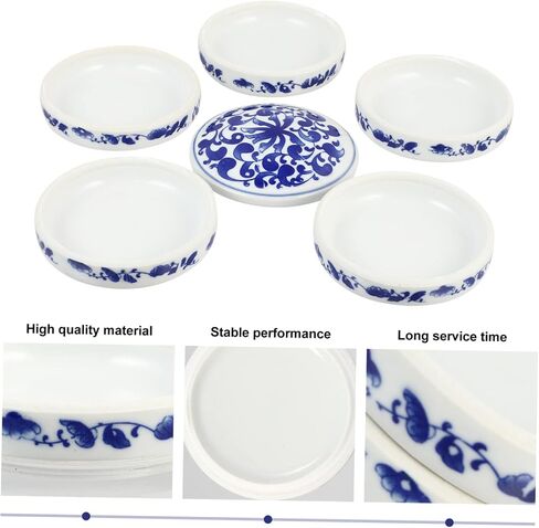 COHEALI 1Set Ceramic Pigment Trays Color Mixer Plate for Artists Portable Painting Tools for DIY Craft Quality Ceramic Painting Tray for Watercolor Supplies and Color Mixing in Saudi Arabia
