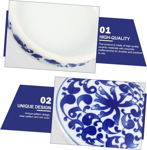 COHEALI 1Set Ceramic Pigment Trays Color Mixer Plate for Artists Portable Painting Tools for DIY Craft Quality Ceramic Painting Tray for Watercolor Supplies and Color Mixing in Saudi Arabia