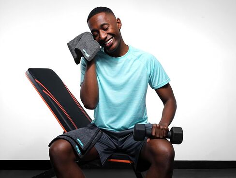 منشفة اليوغا - مملوءة بالفحم المنشط لإزالة السموم والعرق - مصنوعة من خيوط القطن المائي الصديقة للبيئة - قابلة للتحلل البيولوجي ومستدامة - لجميع الأعمار in Kuwait