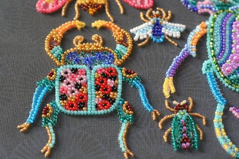 Wizardi Abris Art Bead Embroidery Kit - Beetles AB-730 in Saudi Arabia