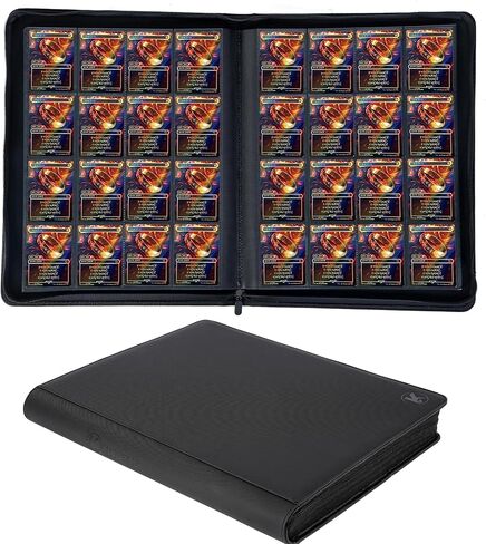 1408+ Pockets Trading Card Binder, 16-Pocket Card Ablum Compatible with MTG,Sports Cards & Other Standard Size Trading Card (Black) in Kuwait