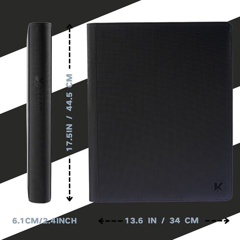 1408+ Pockets Trading Card Binder, 16-Pocket Card Ablum Compatible with MTG,Sports Cards & Other Standard Size Trading Card (Black) in Kuwait