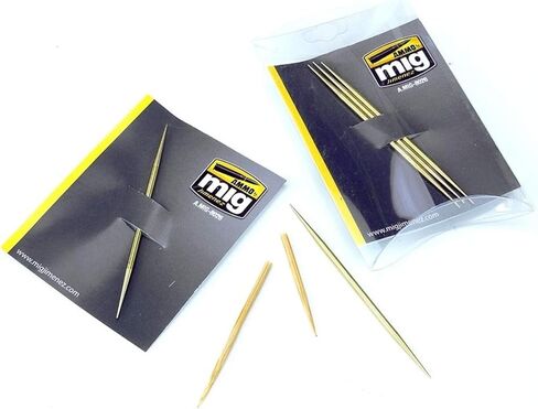 Ammo of Mig Jimenez Amo Brass Toothpick 3 Bottles Hobby Tool AMO-8026 in Saudi Arabia