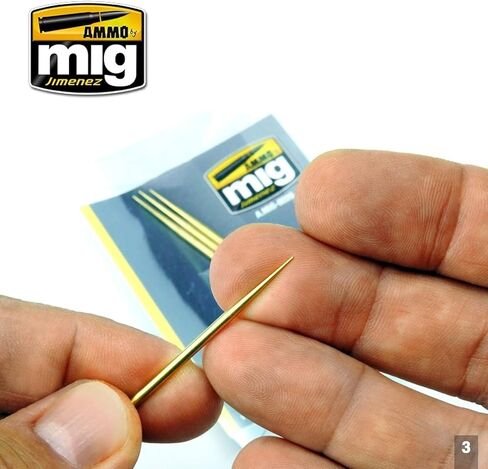 Ammo of Mig Jimenez Amo Brass Toothpick 3 Bottles Hobby Tool AMO-8026 in Saudi Arabia
