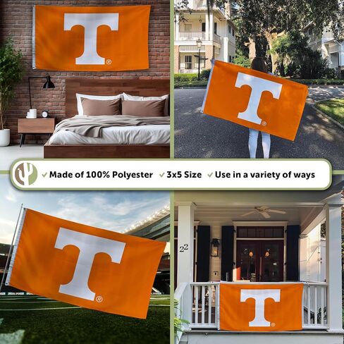 Desert Cactus University of Tennessee Flag Knoxville Volunteers Vols UT Flags Banners 100% Polyester Indoor Outdoor 3x5 (Design Y) in Saudi Arabia