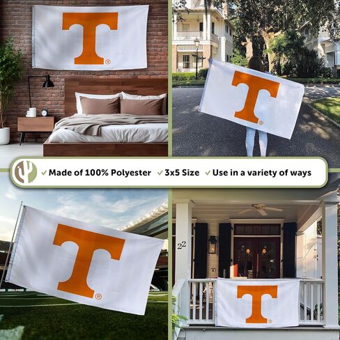 Desert Cactus University of Tennessee Flag Knoxville Volunteers Vols UT Flags Banners 100% Polyester Indoor Outdoor 3x5 (Design Y) in Saudi Arabia