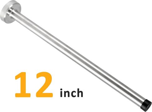 10 Inch Wall Mount Door Stopper, Door Stopper with Rubber Tip, Stainless Steel Sound Dampening Door Stop Bumper Wall Protetor, Brushed Finish with Hardware Screws in Saudi Arabia