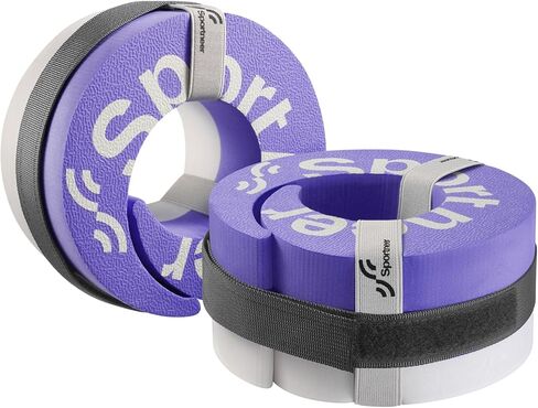 Foam Aquatic Cuffs Exercise Equipment: Sportneer Water Aerobics Float Ring with Detachable Velcro Pool Exercise Workout Set Water Ankle Buoyancy Ring Arm Belts for Swimming Pool Fitness Training in Kuwait