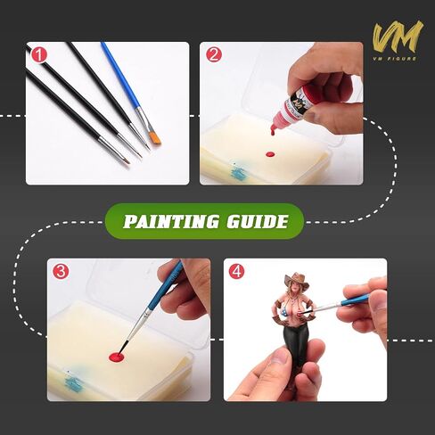 VM Eco-Friendly Water-Based Pigments WWII Armour & Infantry Model Color Set Military Shades Paints For All Diorama/Figures Model Brush Acrylic Colors – 16 Bottles x 5ml (Military Color Set) in Saudi Arabia