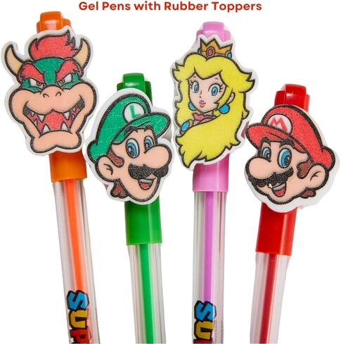 Super Mario Mario Journal and Pens Set - حزمة دفاتر ألعاب الفيديو مع مجلة ، أقلام ، ملصقات ، المزيد للأطفال ، الأولاد ، فتيات بروس كوكب قرطاسية in Saudi Arabia
