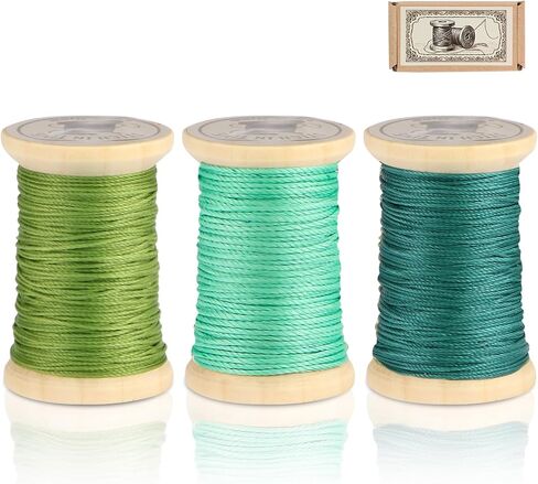 Natural Waxed Thread, 0.55mm/0.8mm, Wax Thread for Handcrafted Wrapping, Sewing, Bookbinding, Leather Threads, Beginners Craft DIY, Hemp Cord (Rose/Lilac/Mauve, 0.55mm/33 Yards) in Saudi Arabia