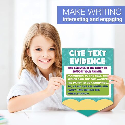 Races Writing Strategy Poster for Classroom Writing Classroom Decorations Bulletin Board Set for Teaching Supplies Elementary Middle School Home Wall Decor(Pastel) in Saudi Arabia