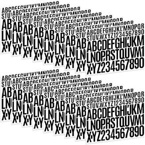 1404 PCS Letter Stickers 18 Sheets Alphabet Number Stickers 1 inch 2 inch Self Adhesive Waterproof Vinyl Sticker Letters for Scrapbook Water Bottles Poster Bulletin Board Mailbox Classroom Display