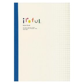 SAKAEテクニカルペーパー iroful 75 gsm Notebook, 8.27" x 5.85", 96 pages, 5mm Squared, White, 1 pack (PI-A5NB-HW)