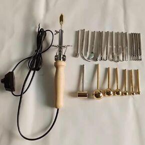 Artificial Flower Making Kits, 24 Heads Fake Flower Making Set with 80-300°C Adjustable Temperature Handle, Easy to Operate, for Handmade Flower Making Lovers