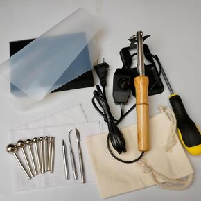 Electric Fabric Flower Maker, Artificial Flower Ironing Machine, 11 Heads Fake Flower Making Tools Set, Adjustable Temperature, DIY Unreal Flowers Making Kit