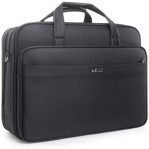 Business Document Bag with Laptop Compartment, Oxford Cloth Briefcase, Durable Laptop Travel Bag