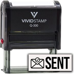 Rubber Stamp Sent (Mail Sent) Self-Inking (Red Ink) - Q-200
