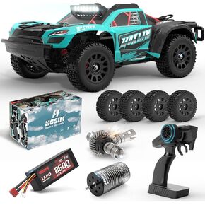 Hosim 1/14 Brushless RC Cars for Adults Fast 50mph, RC Trucks 4x4 All Terrain Off Road Waterproof High Speed RC Car Remote Control Monster Truck Carro De Control Remoto para Adultos with 3S Battery