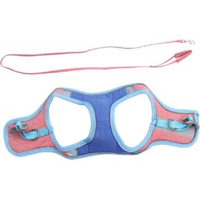 Fashion Reflective Cat Vest with Leash Lightweight Kitten Walking Outfit for Outdoor Adventures Comfortable Fit Eye-catching Design for Cats and Dogs
