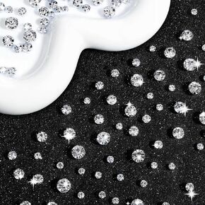 Sew On Crystal Rhinestones 288 Pcs Clear Crystal Glass Claw Rhinestone Clear Gems Stones Rhinestone for Craft with Silver Claw for Jewelry Clothes Shoes Costume (4mm, 5mm, 6mm, 7mm, 8mm)
