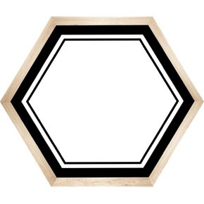 Schoolgirl Style Simply Boho Hexagon Name Tags—Self-Adhesive, 6-Sided, Student Labels for Desks, Cubbies, Lockers, Field Trips, Back to School (40 pc)