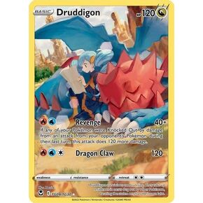 Pokemon – Druddigon TG09/TG30 – Silver Tempest – Trainer Gallery Full Art – Foil Card