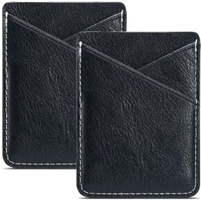 BIAJIYA Phone Card Holder Silicone Wallet Stick-on ID Credit Card Pocket for Smartphones (C-Pink) in Kuwait