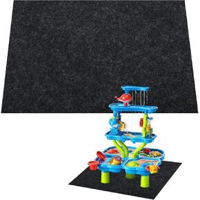 CIEOVO Water Table Mats, Non Slip Backing Outdoor Splash and Play Activity Pad Rug Waterproof Water Play Table Mat for Summer Beach Backyard Fun Water Play